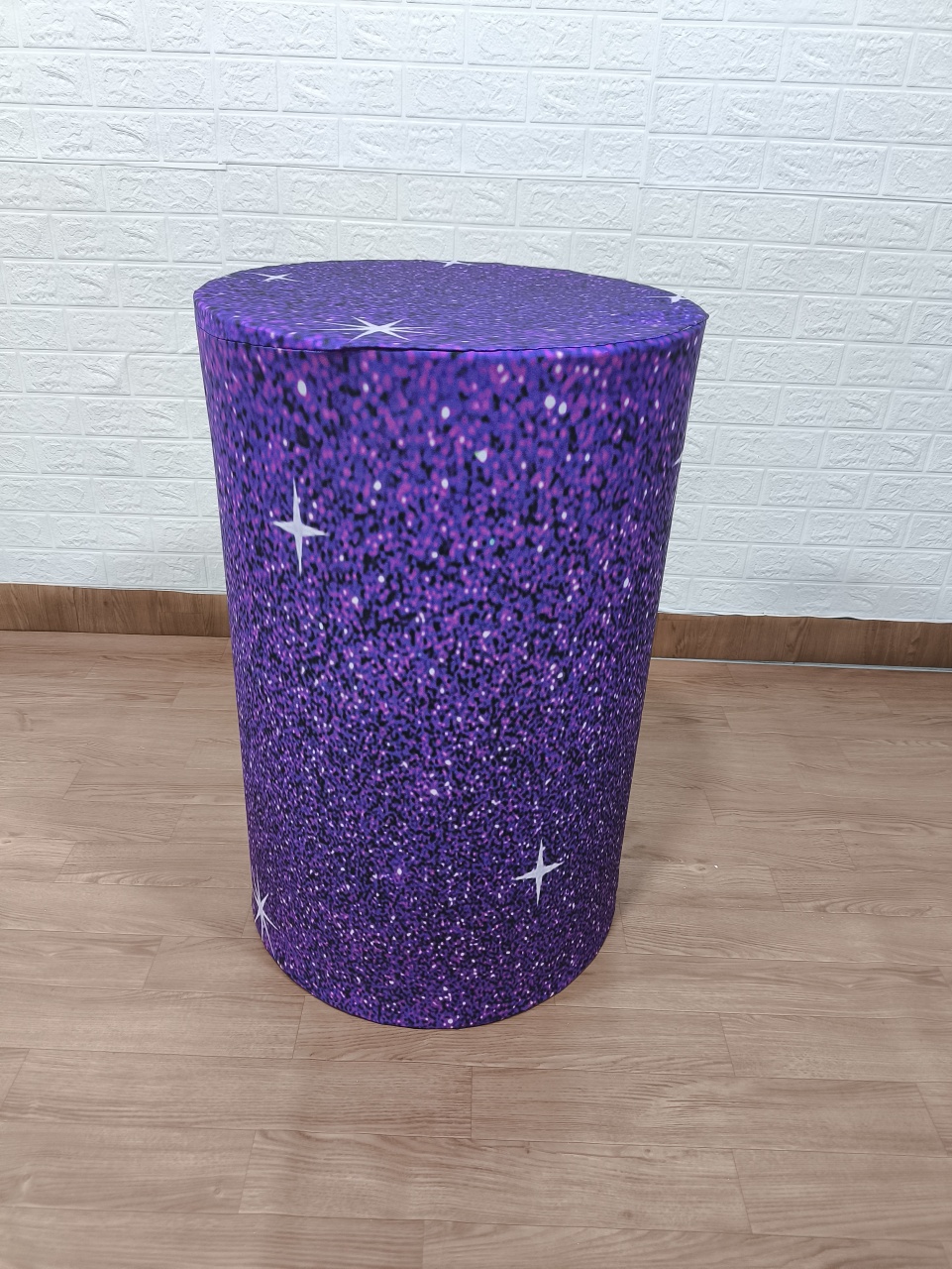Capa de Cilindro G Roxo Com Imitação de Glitter 3D - Baloesfeitosdesonhos 