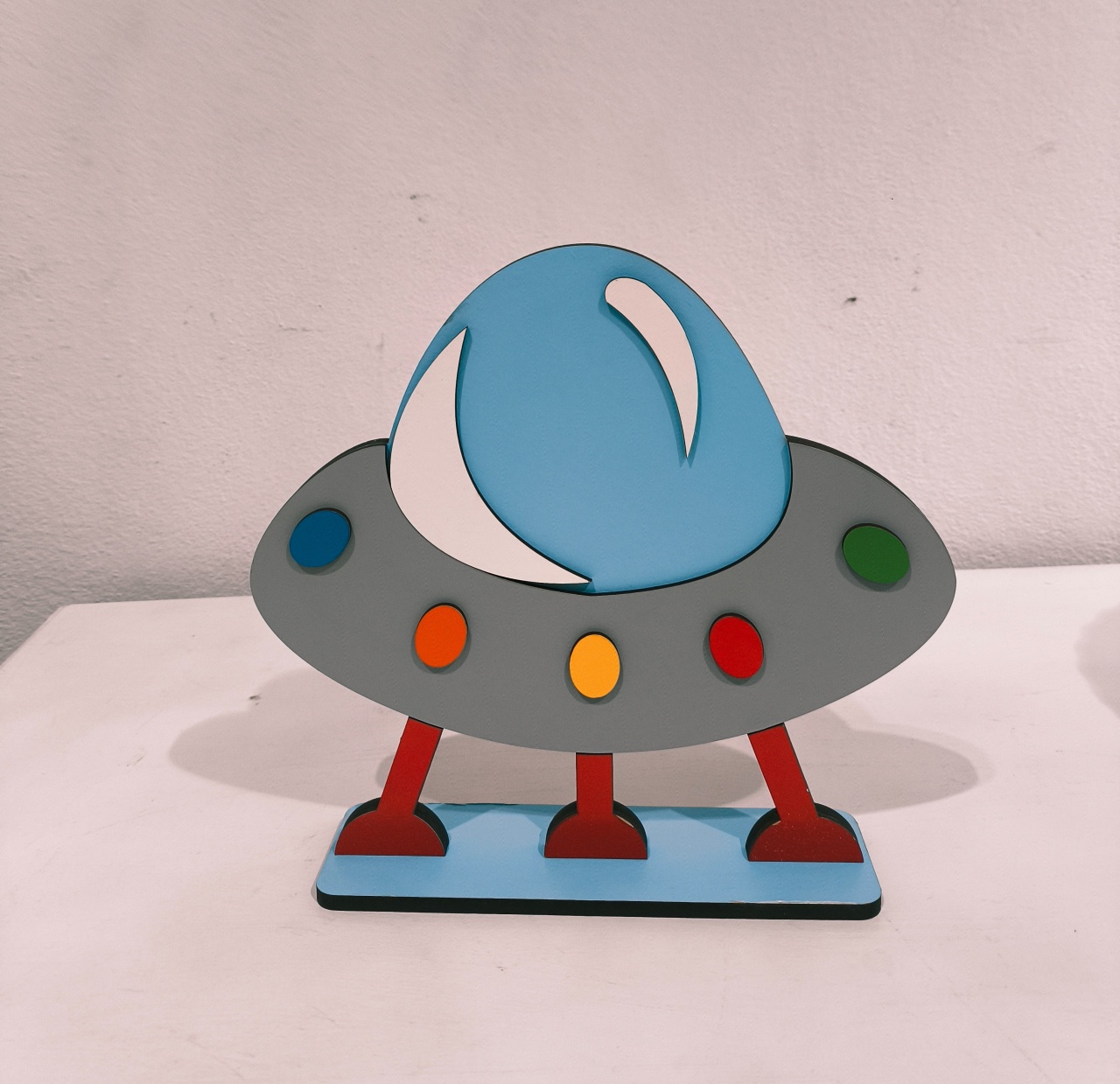 Display Nave Espacial 3D - Baloesfeitosdesonhos 