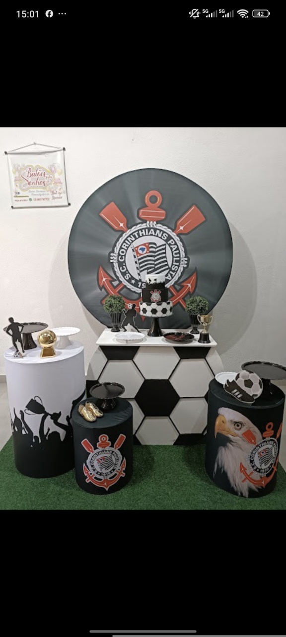 Kit Festejar Time C - Baloesfeitosdesonhos 