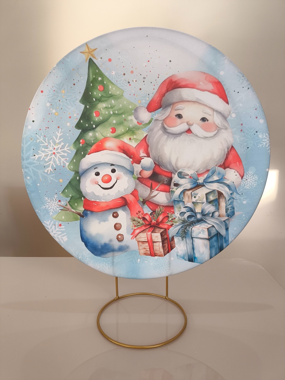 Painel de Mesa 50X50 Papai Noel  - Baloesfeitosdesonhos 