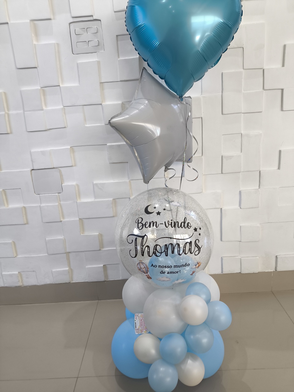 Balão Personalizado Recém Nascido - Baloesfeitosdesonhos 