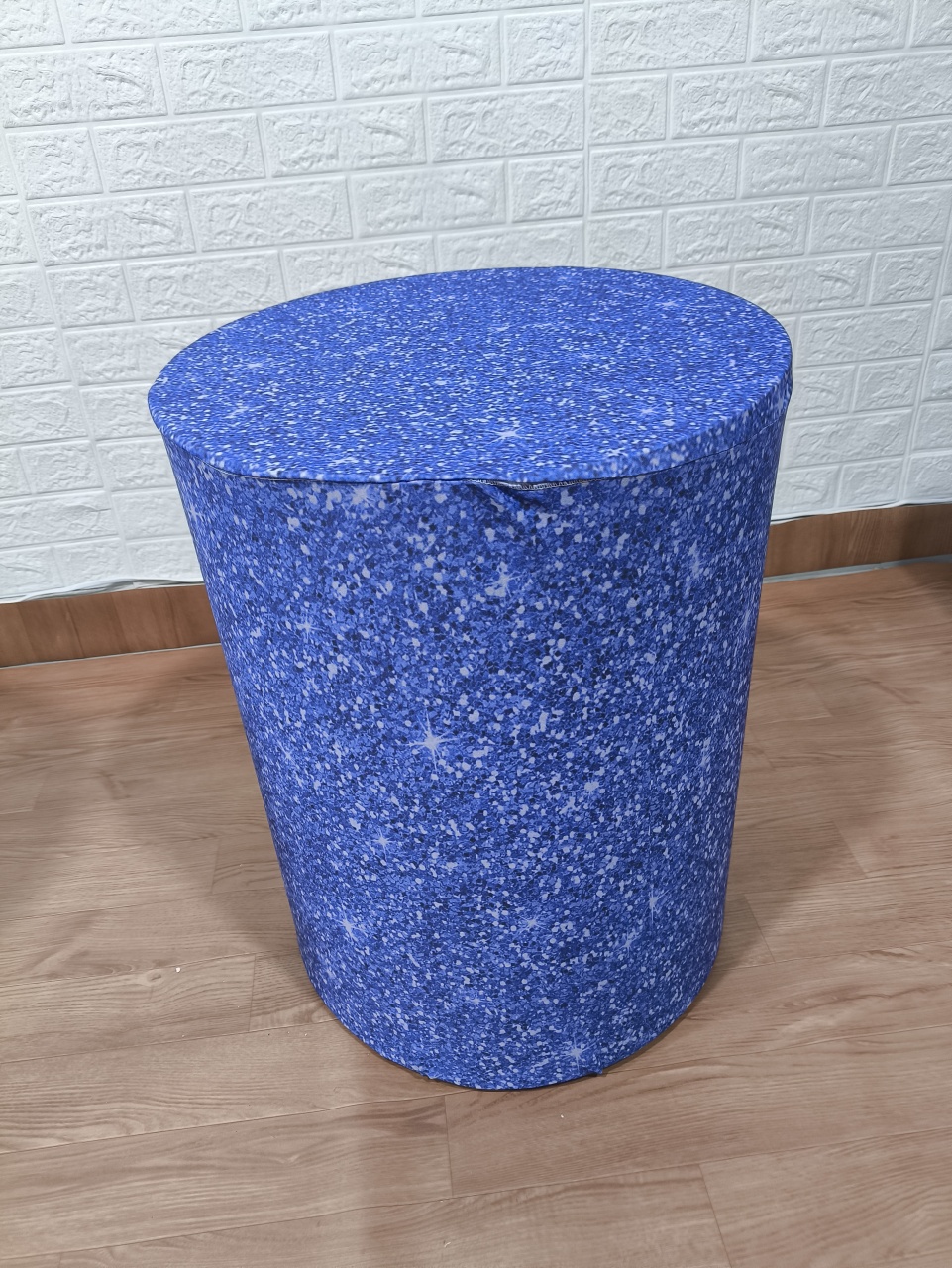 Capa de Cilindro M Azul Escuro Imitando Glitter - Baloesfeitosdesonhos 
