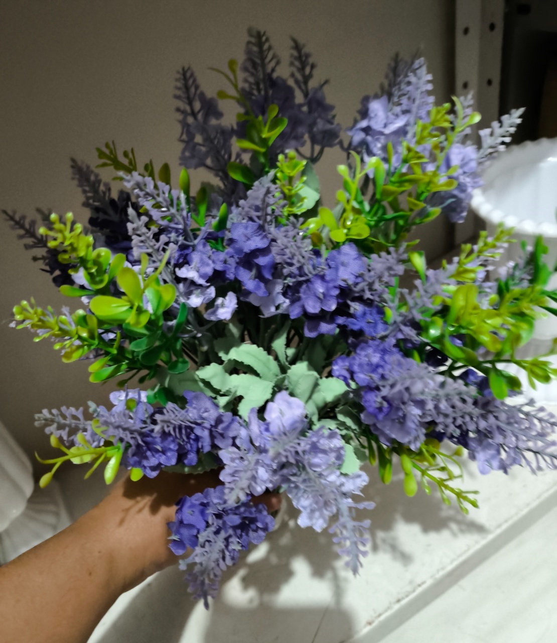 Arranjo de Flores Lavanda  - Baloesfeitosdesonhos 