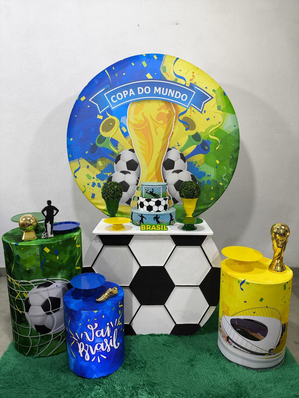 Kit Festejar Copa Do Mundo 150X150 - Baloesfeitosdesonhos 