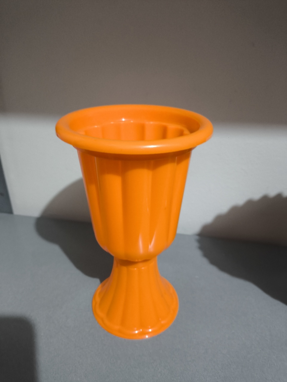 Vaso Grego Laranja/ Cor de Abóbora 25Cm - Baloesfeitosdesonhos 