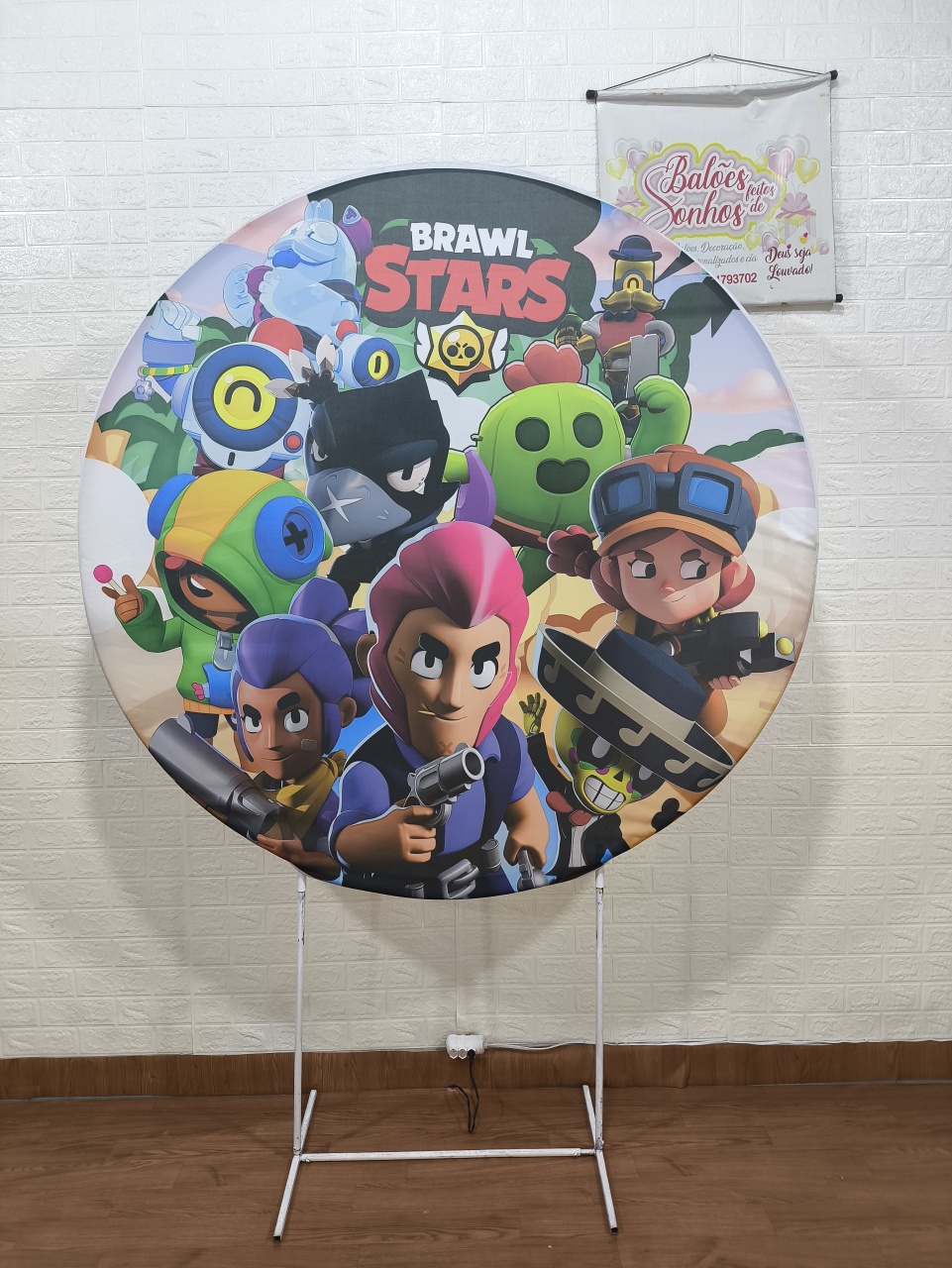 Painel Tecido Braws Star 150X150 - Baloesfeitosdesonhos 