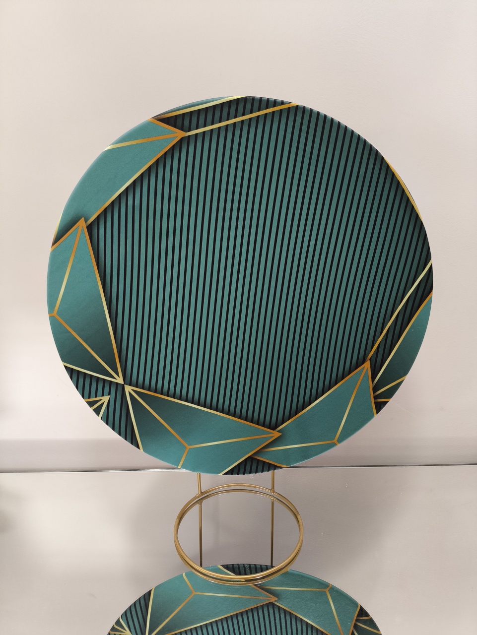 Mini Painel Verde Folha E Dourado 50X50 - Baloesfeitosdesonhos 