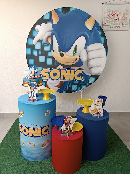 Kit Mini Table Sonic6 - Baloesfeitosdesonhos 