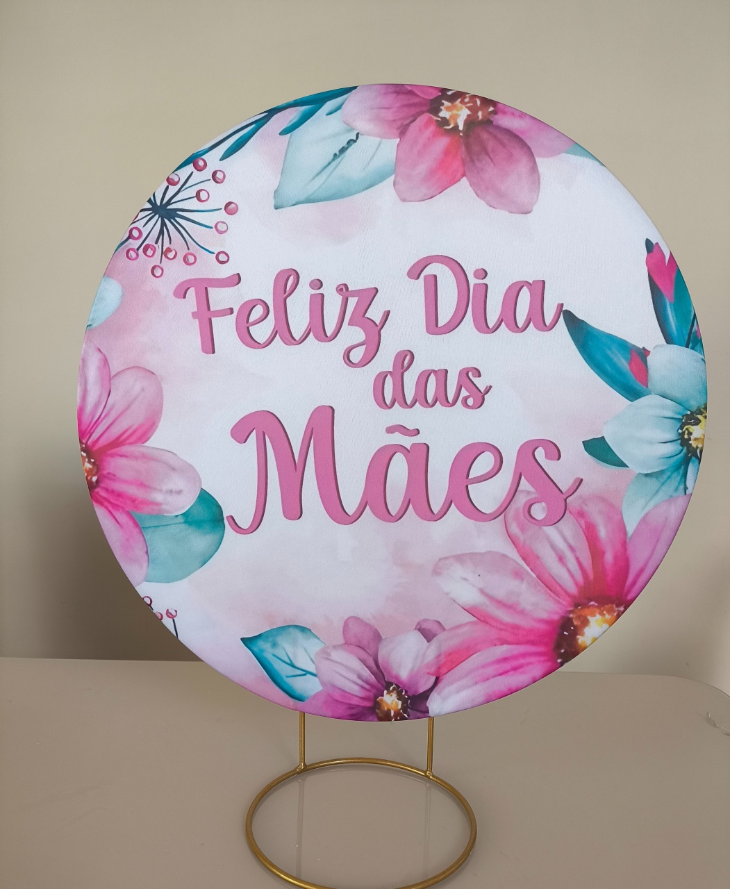 Mini Painel Floral Dia das Mães 50X50  - Baloesfeitosdesonhos 