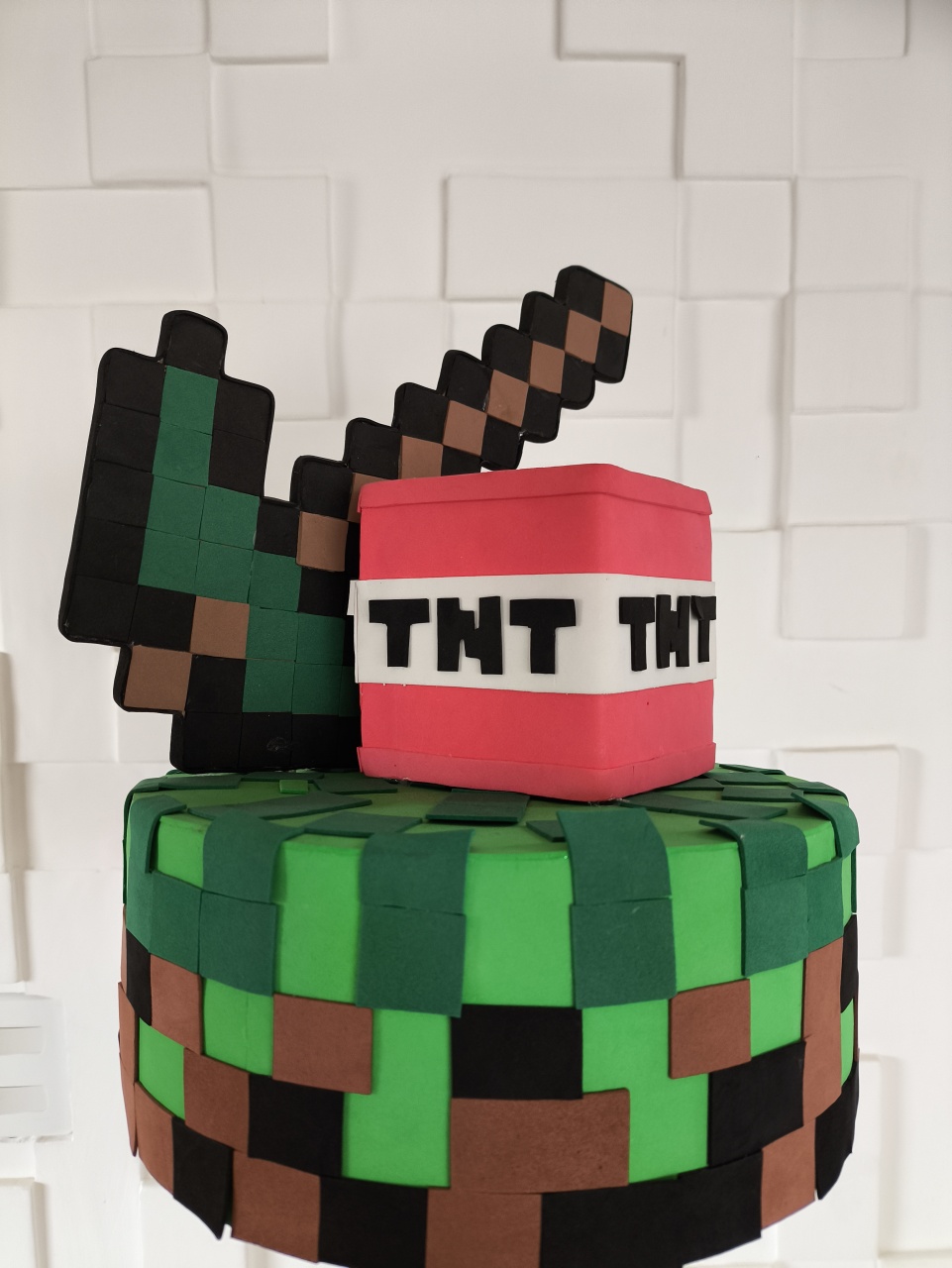 Bolo Fake Minecraft - Baloesfeitosdesonhos 