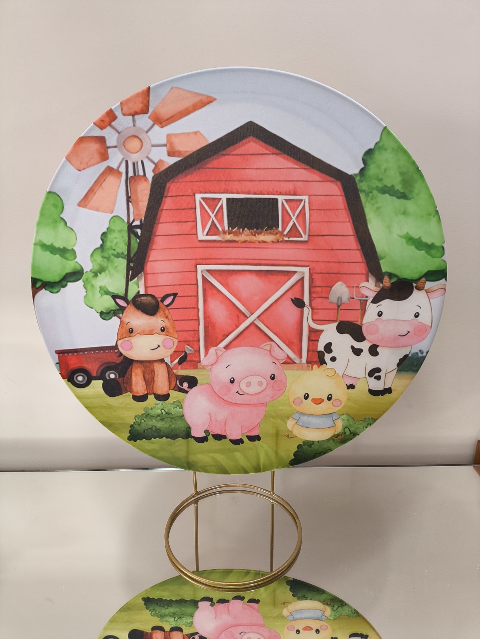 Mini Painel Fazendinha 50X50 - Baloesfeitosdesonhos 