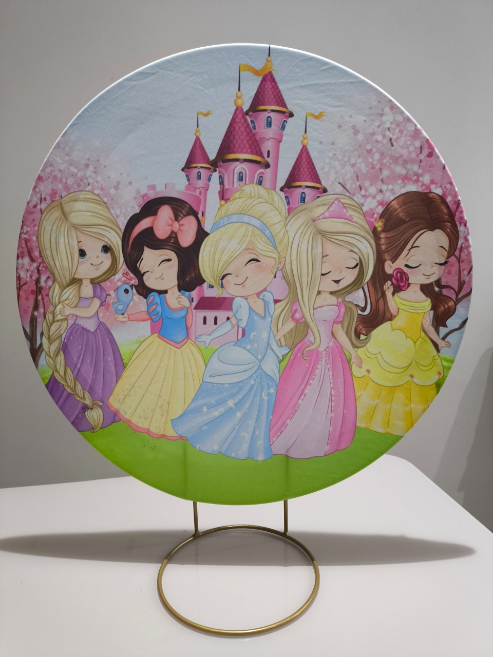 Painel de Mesa 50X50 Princesa Cute - Baloesfeitosdesonhos 