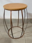 Trio de Mesas Com Formato de Barril  Rose Gold  - imagem 4