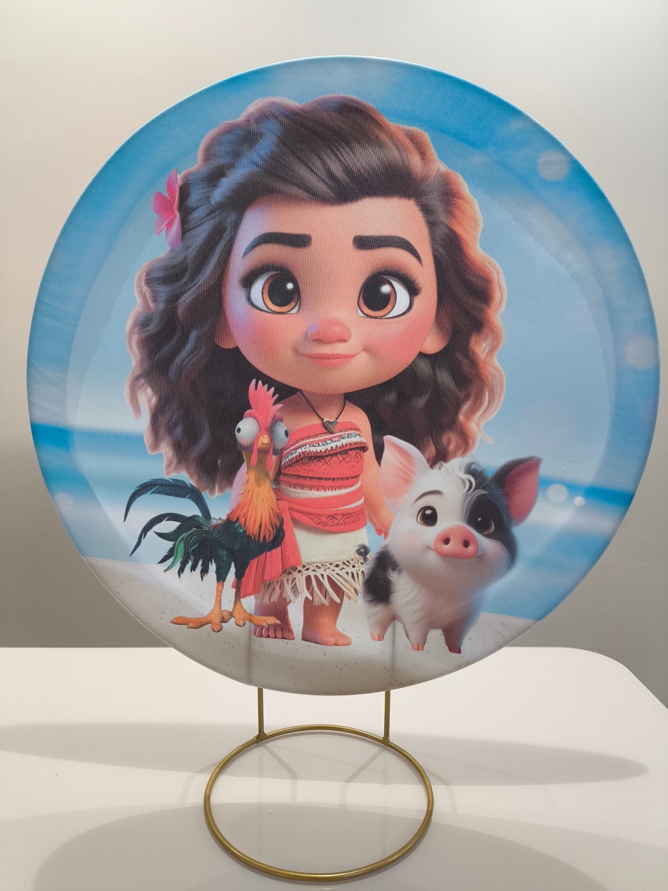 Painel de Mesa 50X50 Moana Baby - Baloesfeitosdesonhos 
