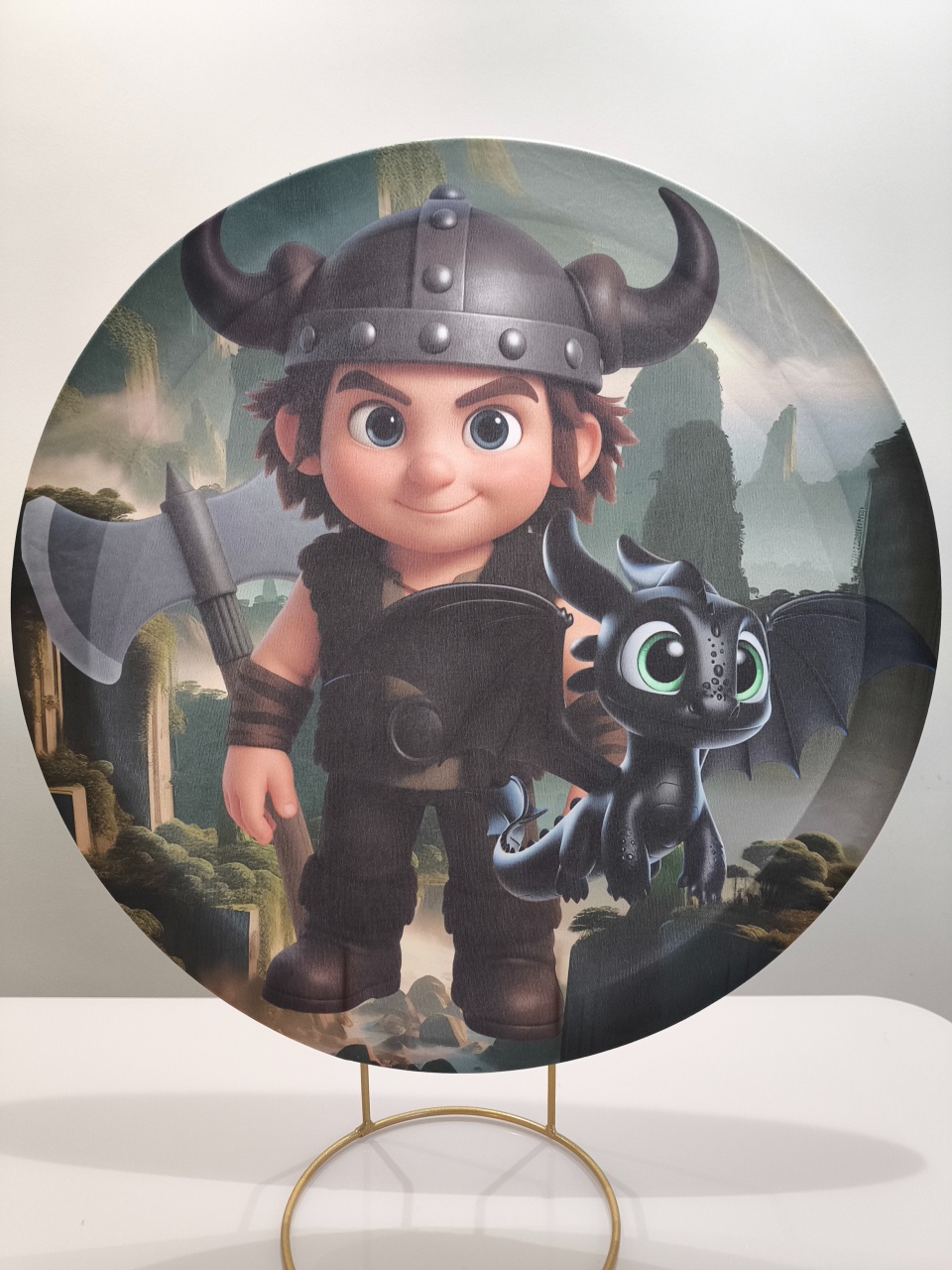 Painel de Mesa 50X50 Como Treinar Seu Dragão Baby - Baloesfeitosdesonhos 