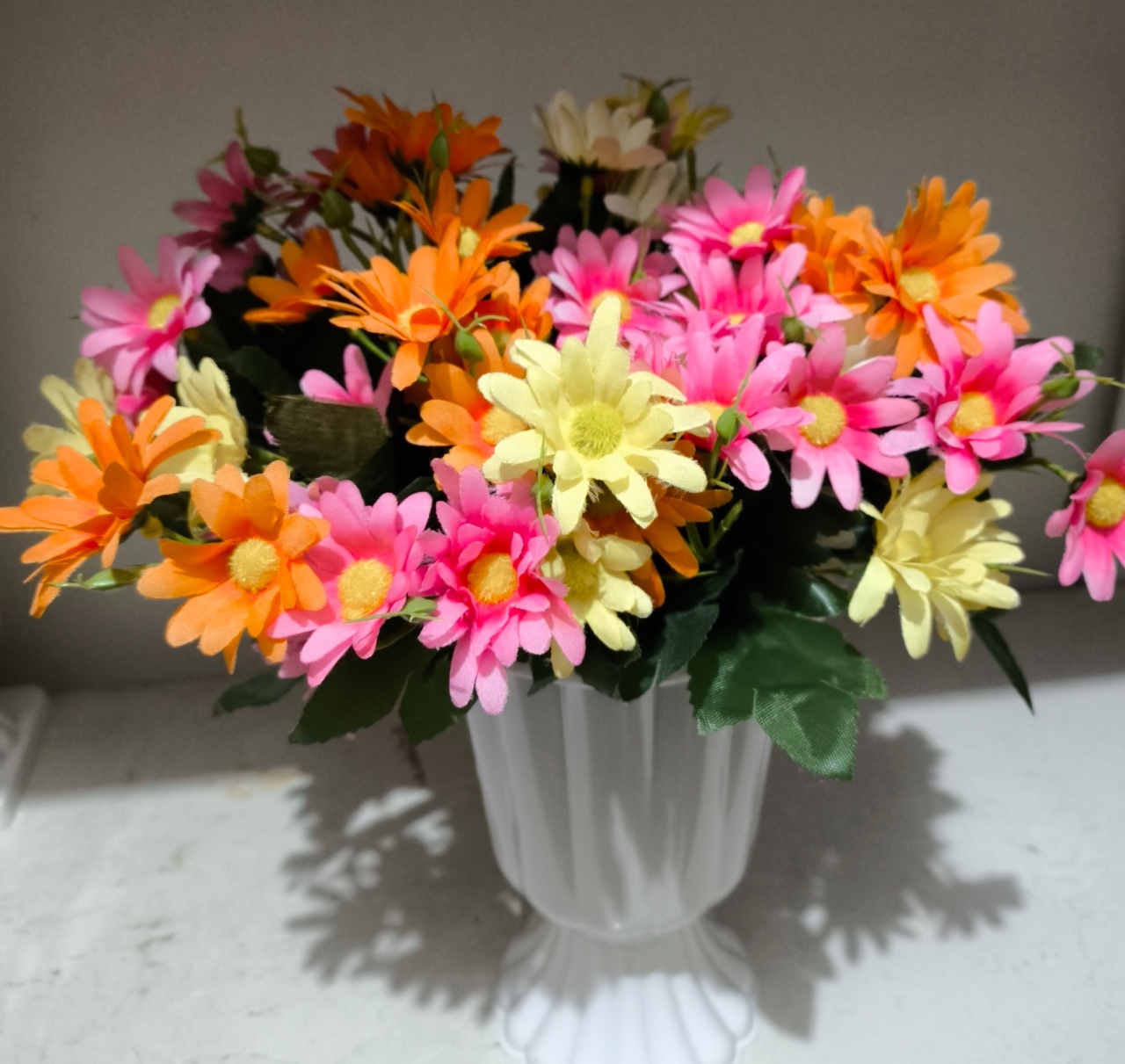 Arranjo Flores Margarida Colorida  - Baloesfeitosdesonhos 