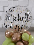 Balão Personalizado 10' Verde Pistache E Dourado - imagem 2