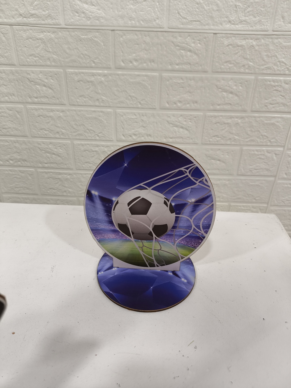 Display Simples de Mesa Bola Na Rede - Baloesfeitosdesonhos 