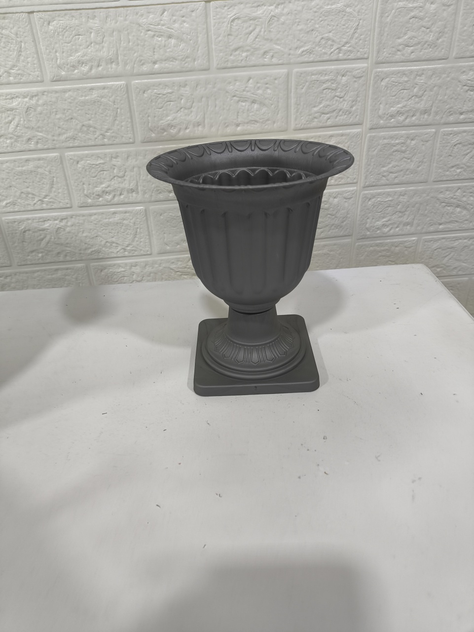 Vaso Prata Fosco 12 Cm - Baloesfeitosdesonhos 
