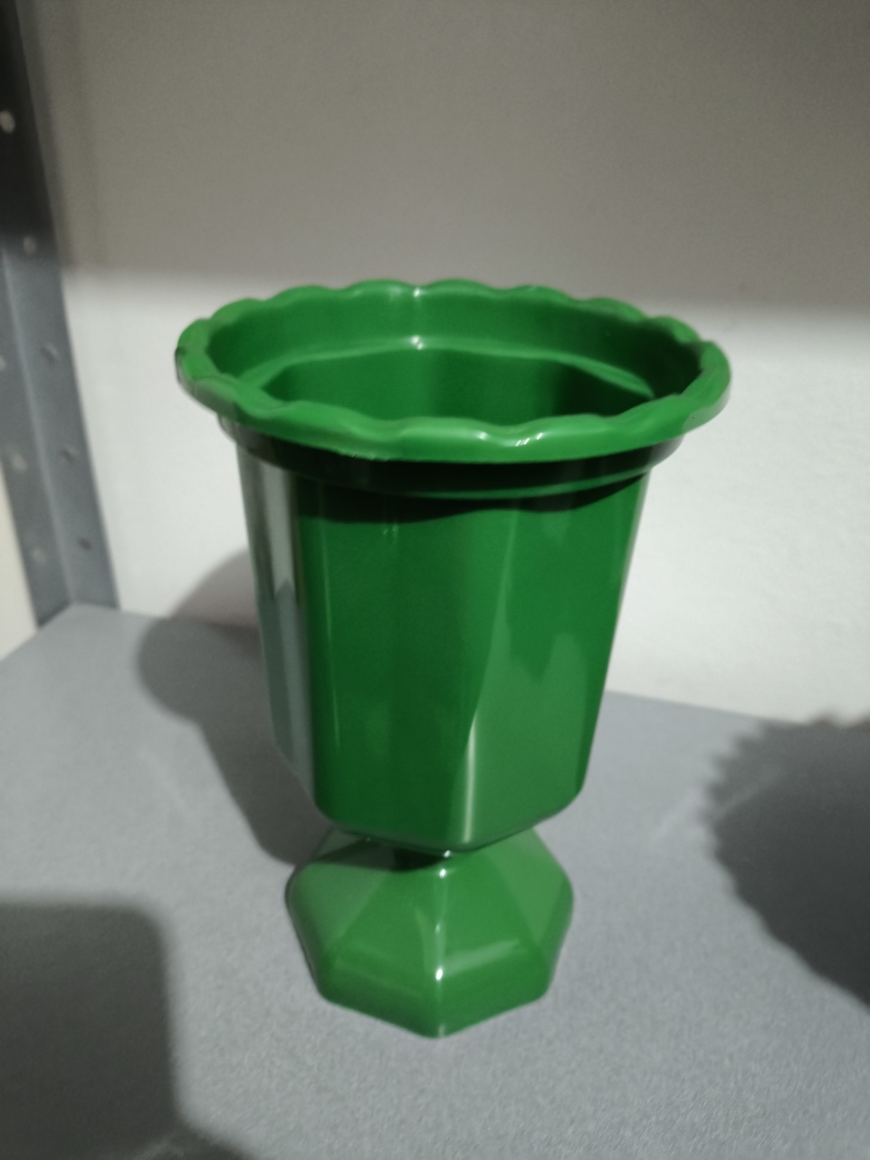 Vaso Grego Verde Folha 25Cm - Baloesfeitosdesonhos 
