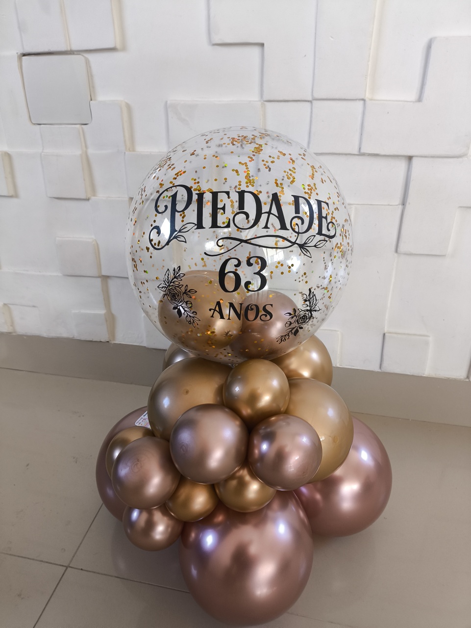 Balão Perolizado Rose Gold E Dourado - Baloesfeitosdesonhos 