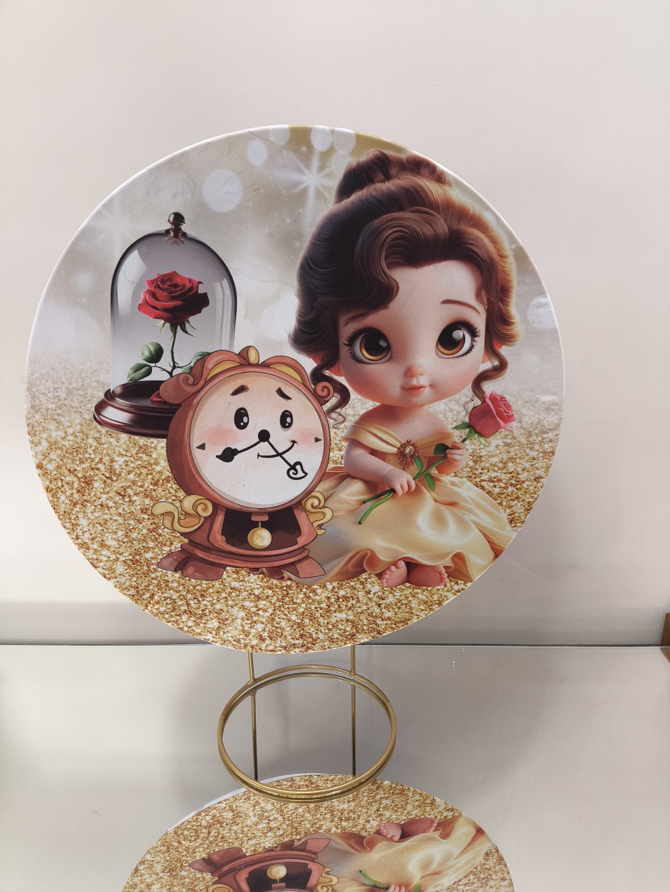 Mini Painel Bela E A Fera Baby 50X50 - Baloesfeitosdesonhos 
