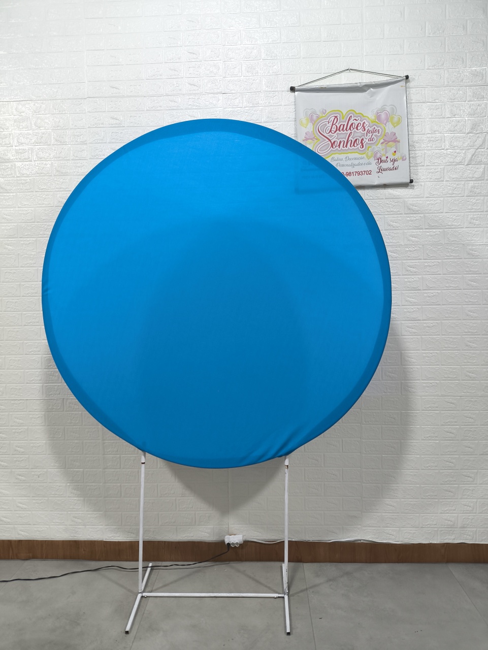 Painel 150X150 Azul Turquesa - Baloesfeitosdesonhos 