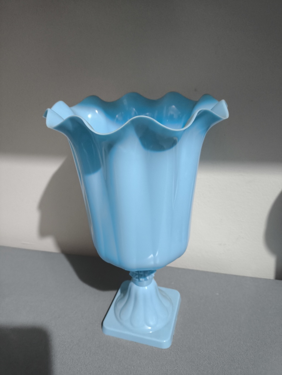 Vaso Pétala Azul Bebê 35 Cm G - Baloesfeitosdesonhos 