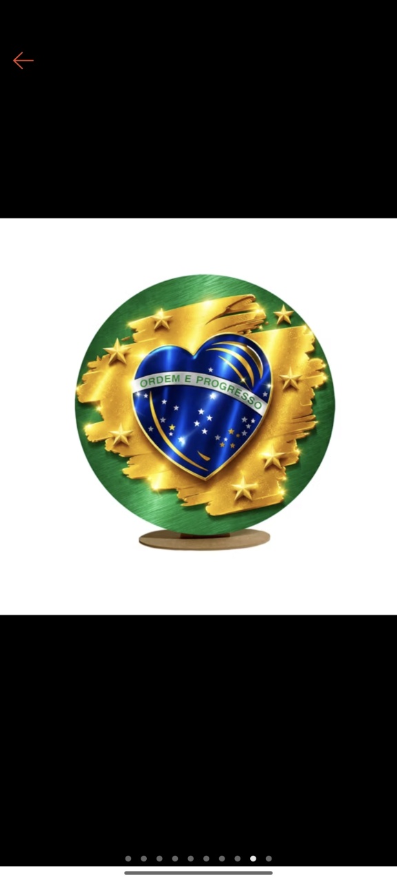 Mini Painel Bandeira Do Brasil Formato de Coração 50X50 - Baloesfeitosdesonhos 