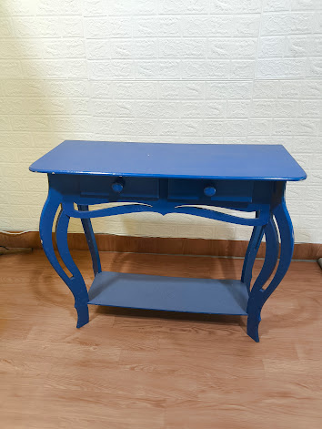 Cômoda Azul Escuro Vintage - Baloesfeitosdesonhos 