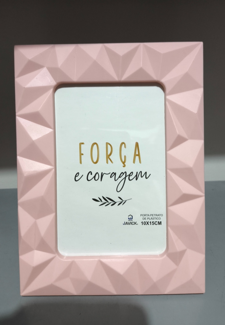 Porta Retrato Rosa Bebê 10X15 Cm - Baloesfeitosdesonhos 