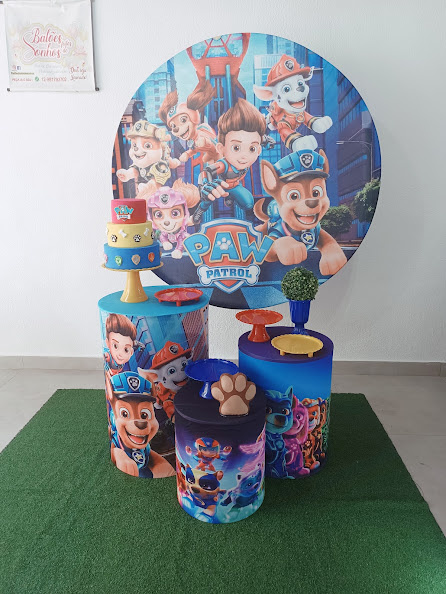 Kit Mini Table Patrulha Novo2 - Baloesfeitosdesonhos 