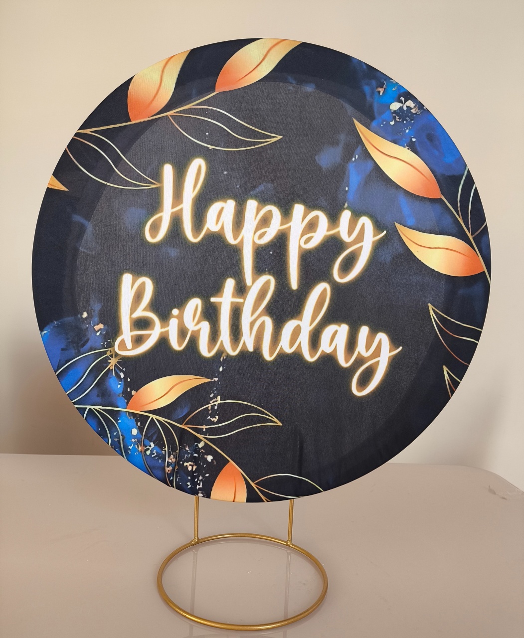 Mini Painel Happy Birthaday  50X50  - Baloesfeitosdesonhos 