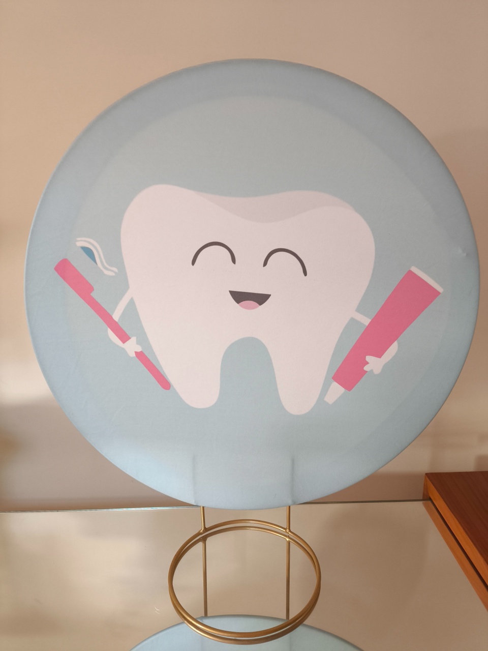 Painel de Mesa 50X50 Dente - Baloesfeitosdesonhos 