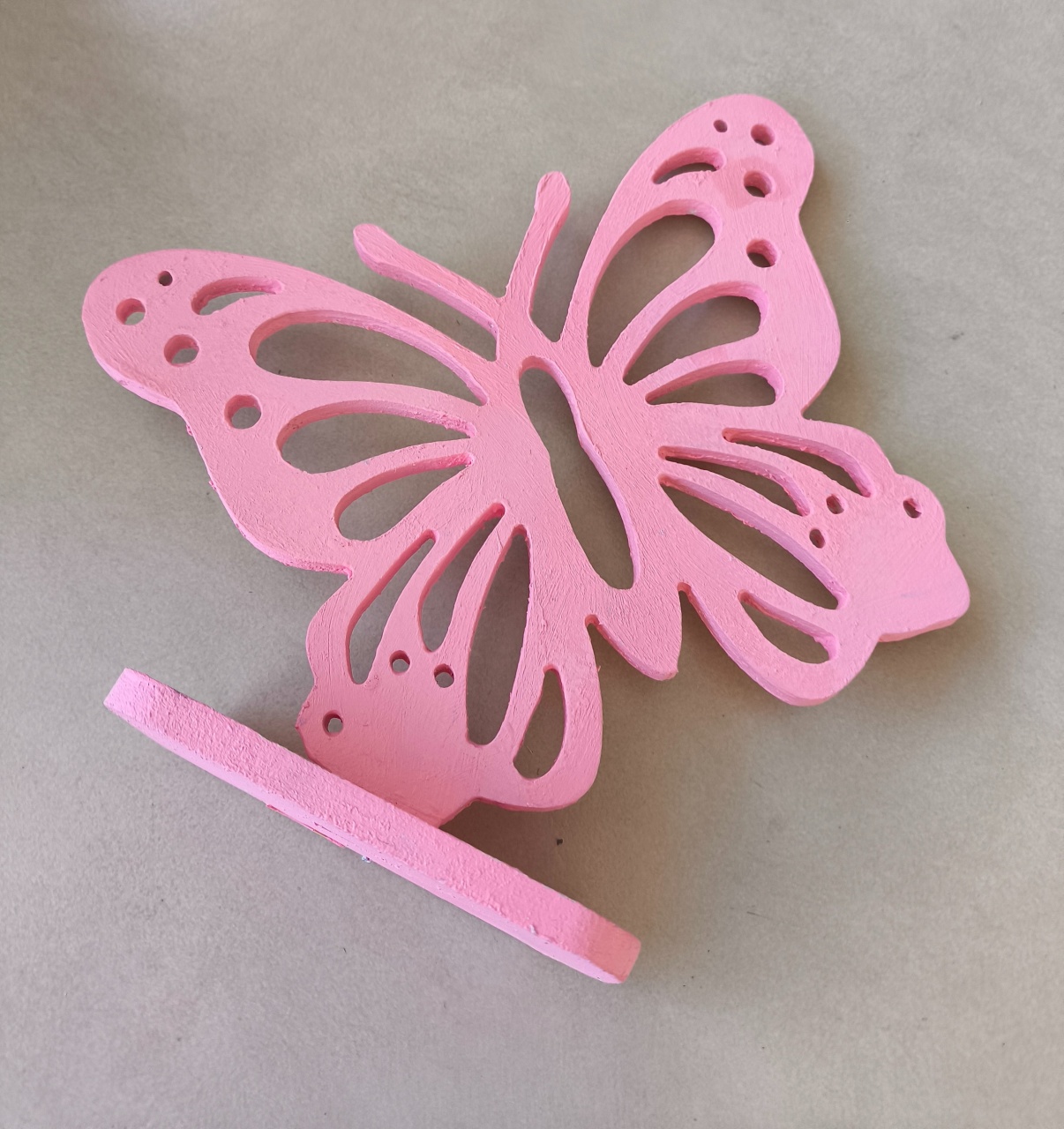 Borboleta Mdf Rosa 20 Cm - Baloesfeitosdesonhos 