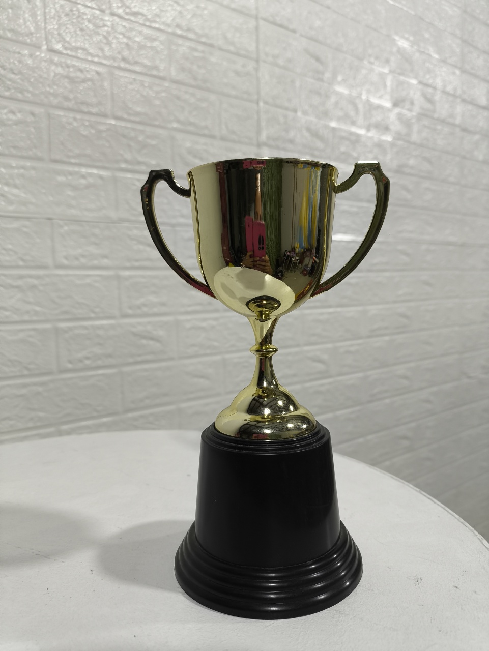 Taça 3D Dourada 13Cm - Baloesfeitosdesonhos 