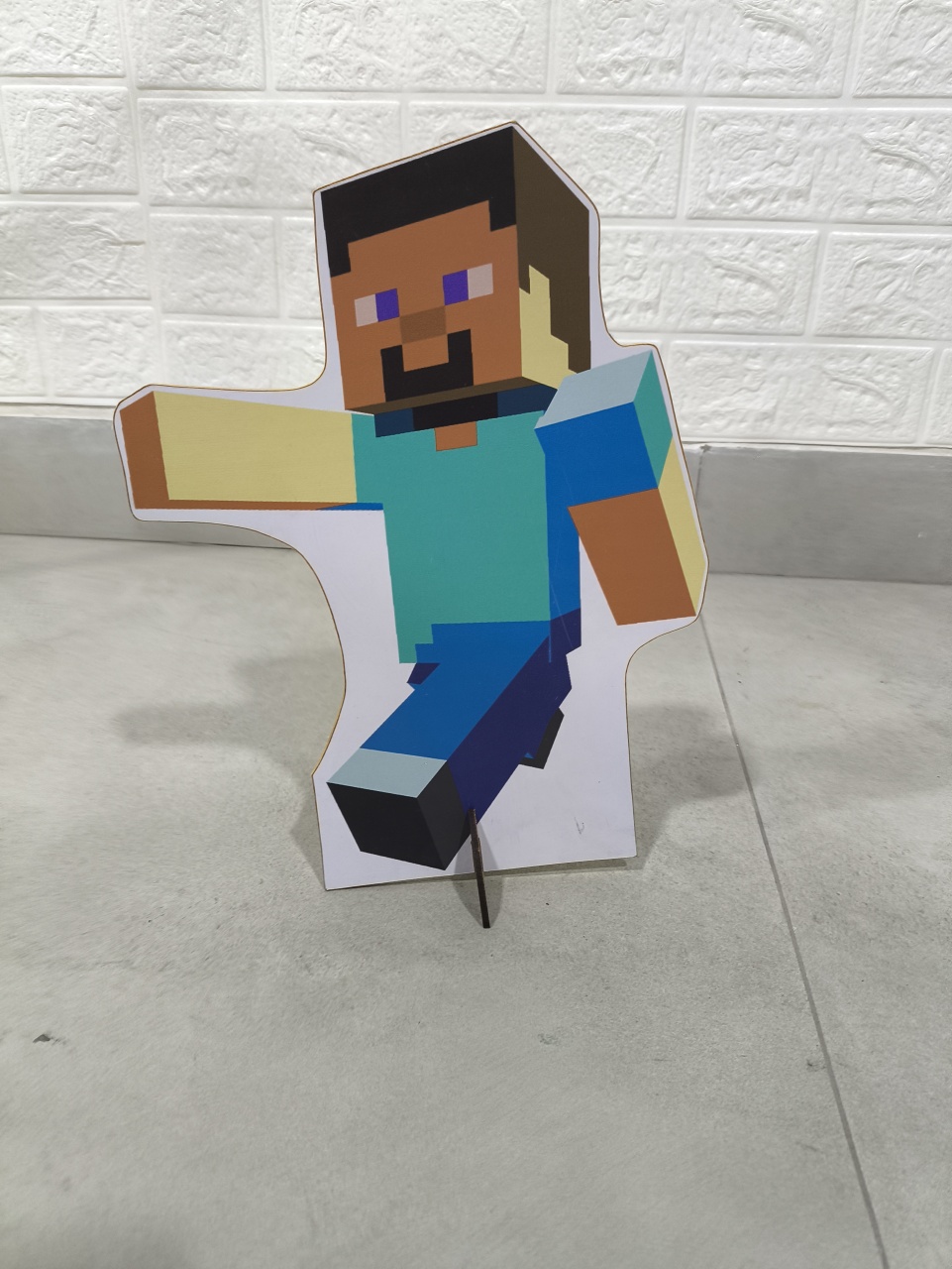 Display Simples Minecraft 25Cm Azul - Baloesfeitosdesonhos 