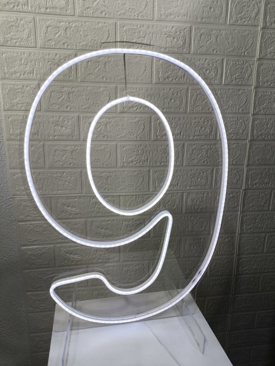 Led 0.60 Cm Número 9 - Baloesfeitosdesonhos 