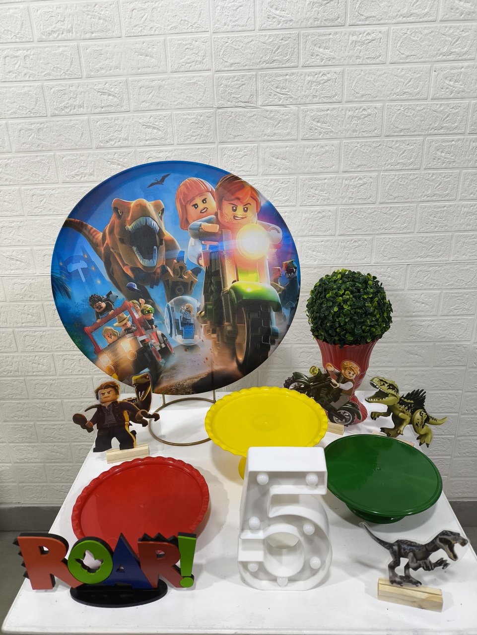 Kit Festa Na Mesa Lego Jurassic Word 50X50 Ok - Baloesfeitosdesonhos 