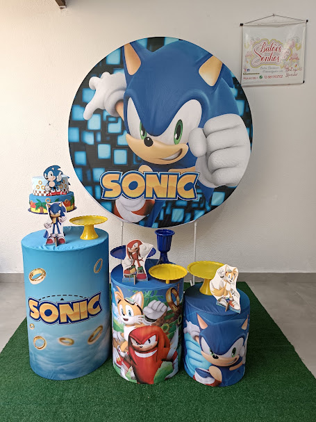 Kit Mini Table Sonic8 - Baloesfeitosdesonhos 
