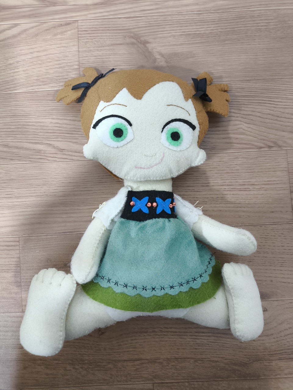 Display 3D Feltro Ana Baby Frozen - Baloesfeitosdesonhos 