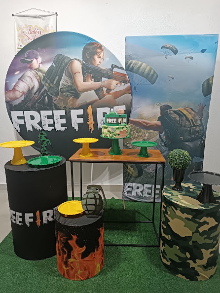 Kit Big Festa Freefire 1(Mesa Aramada) - Baloesfeitosdesonhos 