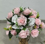 Arranjo Rosa Bebê E Branca C Lírios Grande  - imagem 3