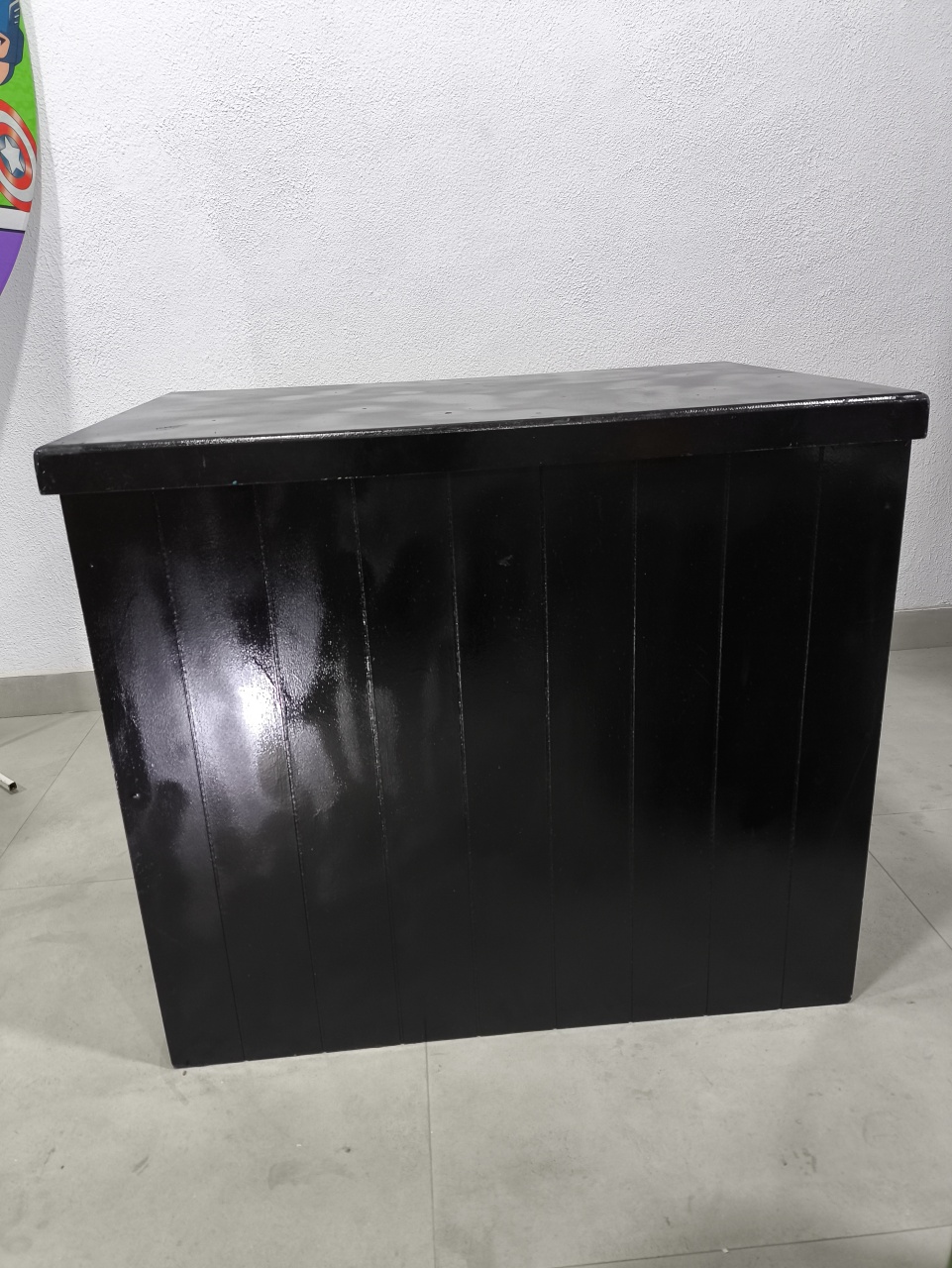 Mesa Mdf Preta Grande 0.80 de Altura - Baloesfeitosdesonhos 