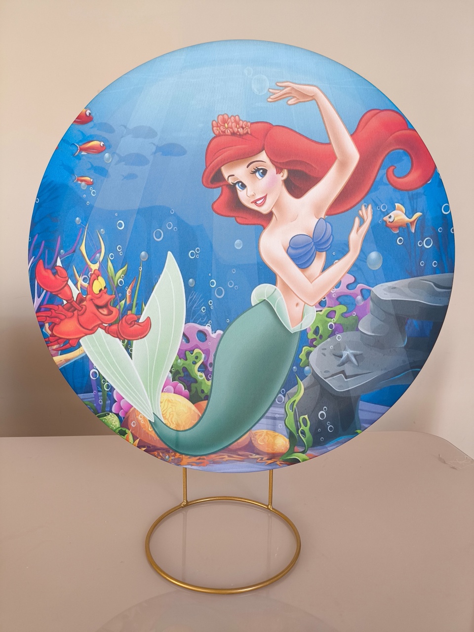 Mini Painel 50X50 Pequena Sereia - Baloesfeitosdesonhos 