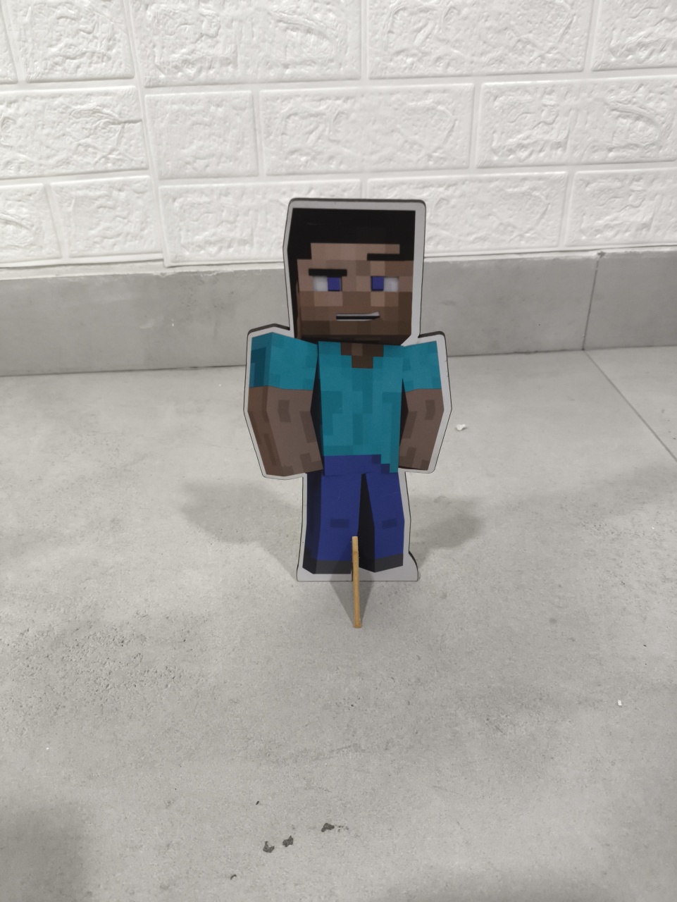 Display Simples 25Cm Minecraft Personagens Azul - Baloesfeitosdesonhos 