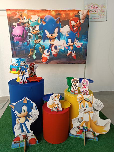Kit Mini Table Sonic3 C Personagens - Baloesfeitosdesonhos 
