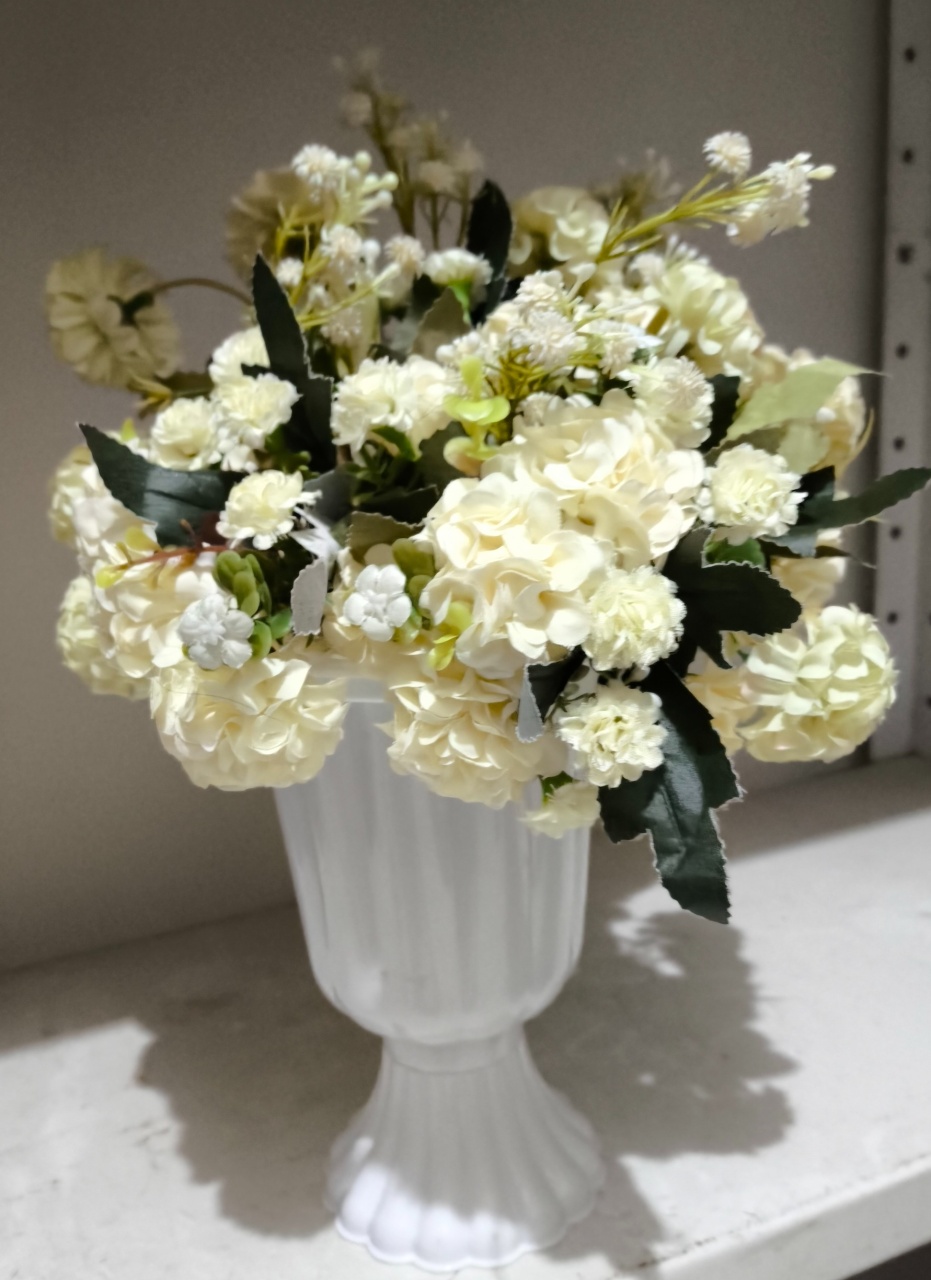 Arranjo Flores Do Campo Branco  - Baloesfeitosdesonhos 
