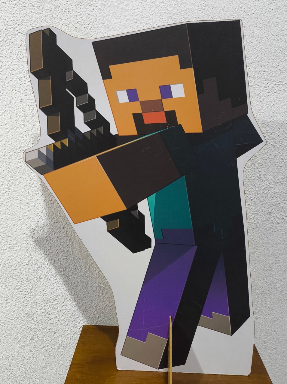 Display 60Cm, Steve Do Minecraft  - Baloesfeitosdesonhos 