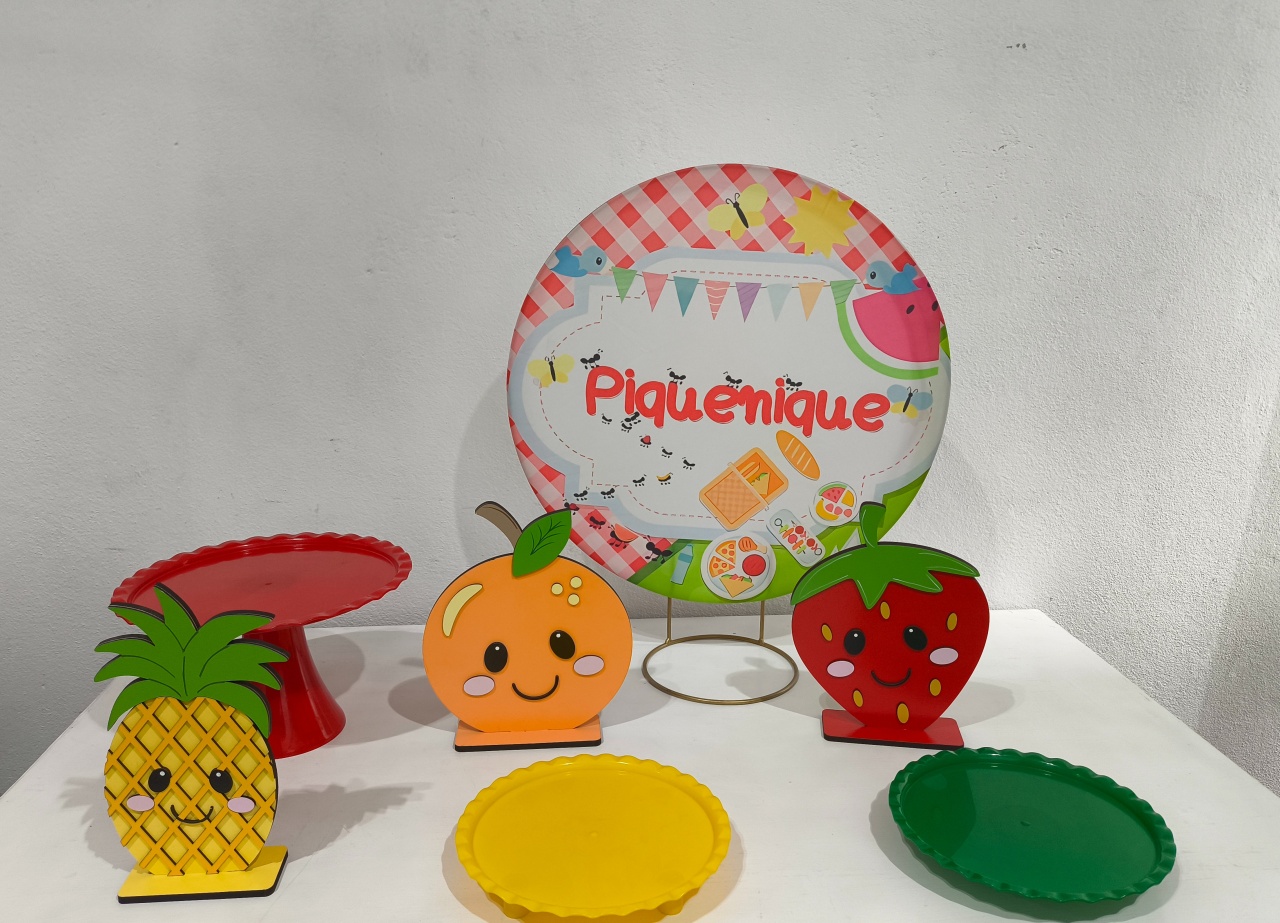 Mini Kit Picnic 1  - Painel de Mesa 50X50  - Baloesfeitosdesonhos 
